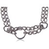 Nobby Chains Choker Two Rows Chrome, 45 cm/ 2.5 mm