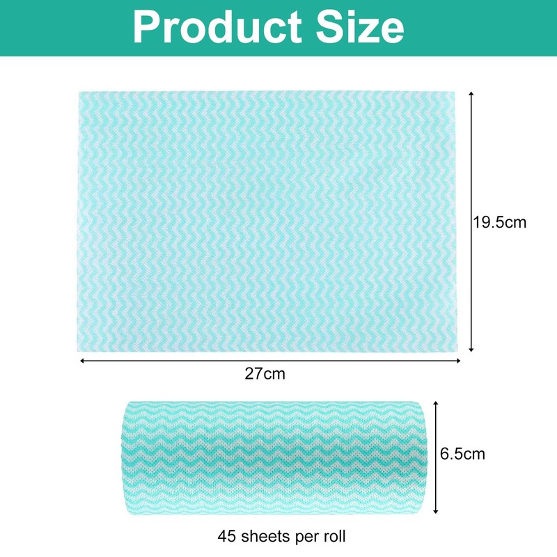 dogmoon J Cloth Roll, 4 Rolls All Purpose Cloths, 180