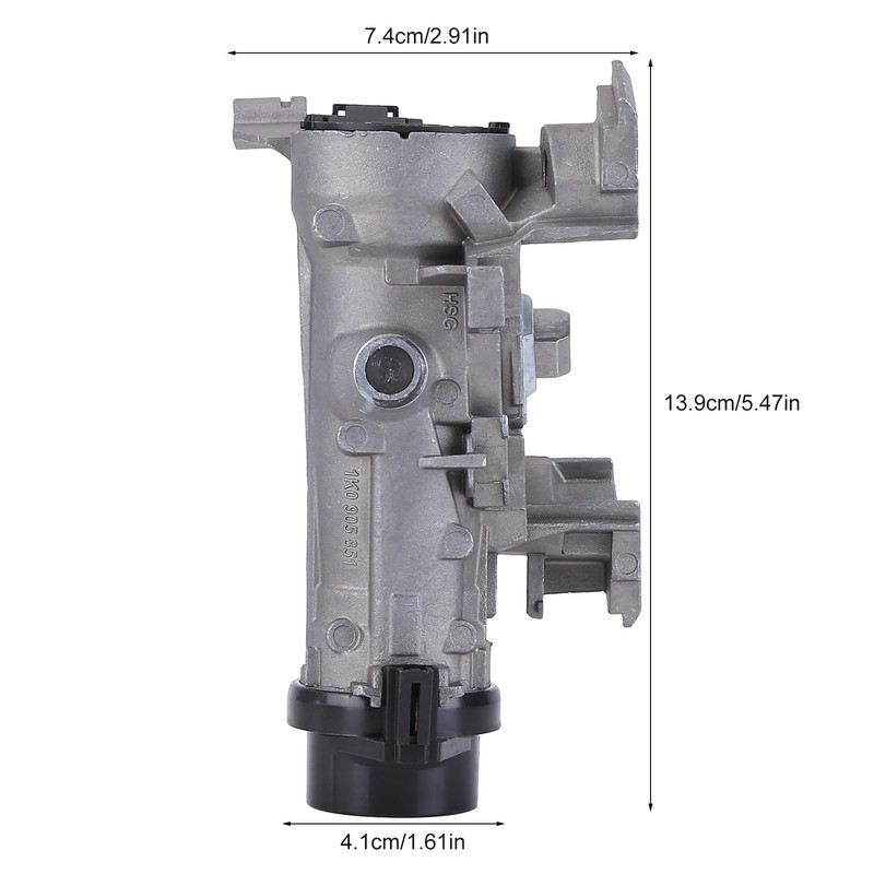 1K0905851B Ignition Switch Lock Cylinder Assembly for 2012-2019 Passat &