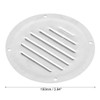 X AUTOHAUX 2pcs 4 Inch Round Marine Boat Louvered Ventilation