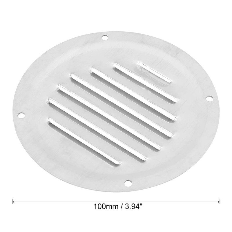 X AUTOHAUX 2pcs 4 Inch Round Marine Boat Louvered Ventilation