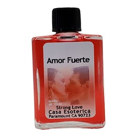 Strong Love Oil (Amor Fuerte Aceite) Spiritual Anointing Oil by CASA ESOTERICA MAGICK SPACE - Intense Romance - Strengthen Bonds & Attract Passionate Love-0.5 FL OZ (1 Pack)