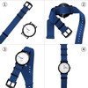 TStrap NATO Watch Strap Nylon - Blue Soft Watch Band