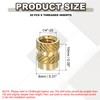 PATIKIL Threaded Inserts 1/4"-20x10x8mm, 20 Pcs Brass Heat Set Insert