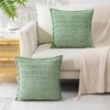 Artscope Sage Green Cushion Covers Set of 2 Corduroy Decorative