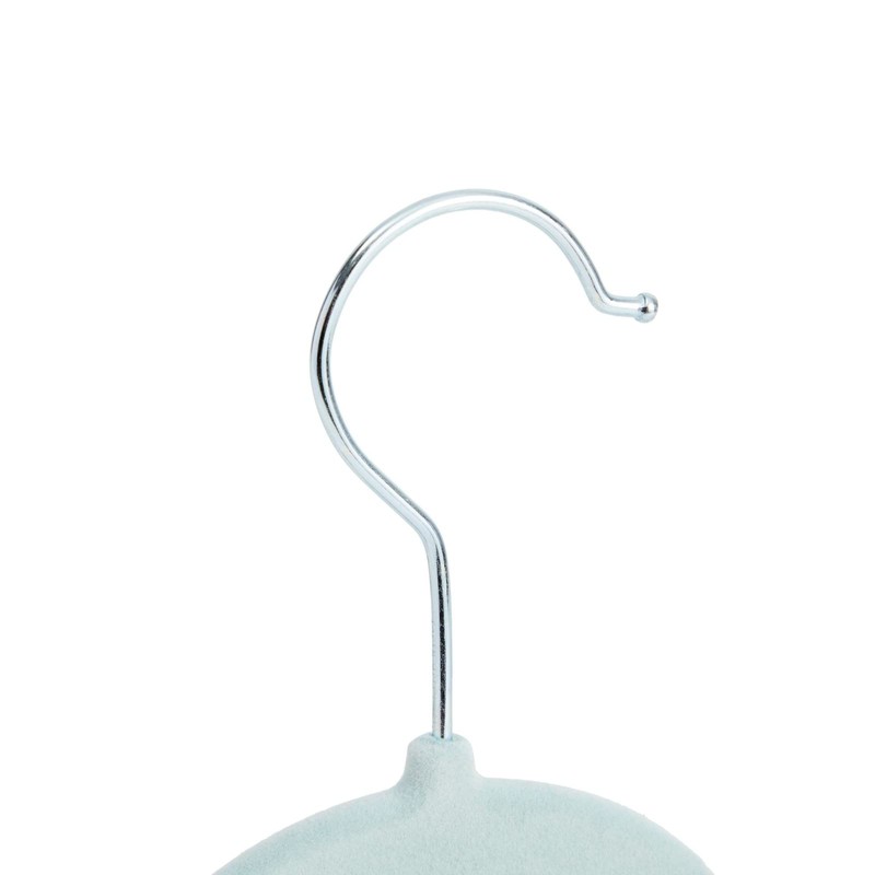 Juvale 24-Pack Light Blue Velvet Hangers for Baby & Kids