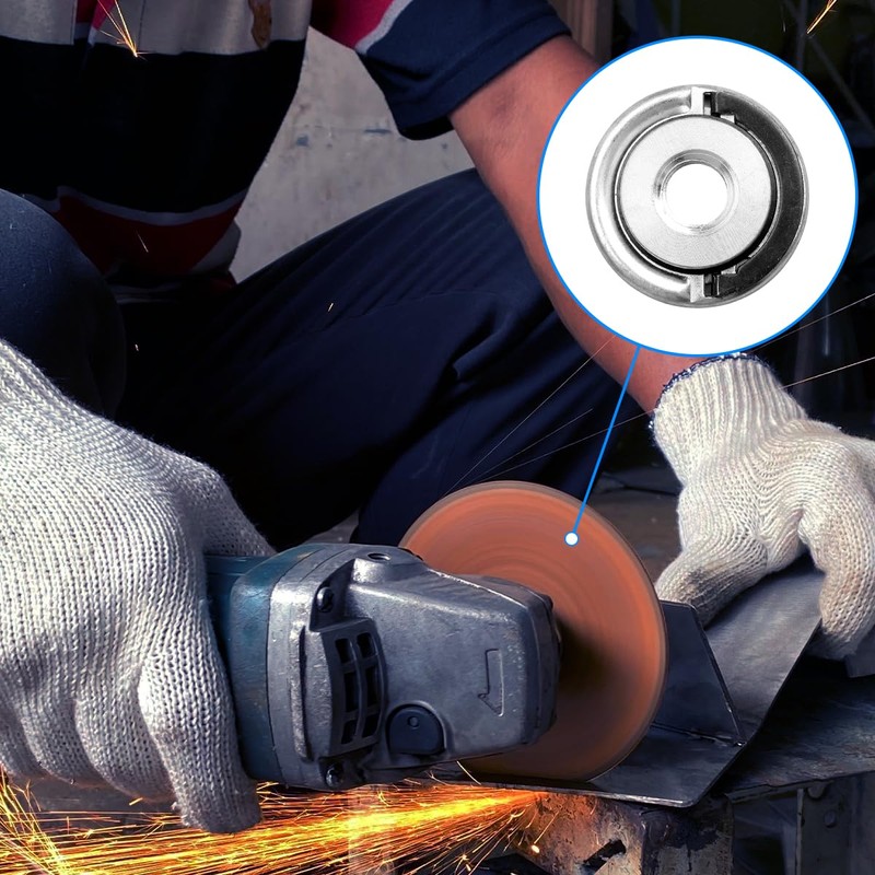 2Pcs M14 Quick Release Self Locking Flange Nut, GLADFRESIT Heavy