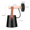 Modern Wooden Iron Bedroom Wall Mount Lamp Porch Corridor Study