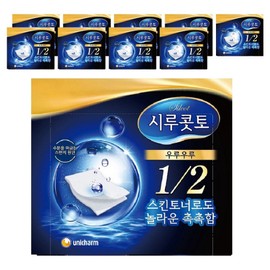Shirukotto Uruuru cotton pads, 40 sheets, 10 pcs / 시루콧토 우루우루 화장솜, 40매입, 10개