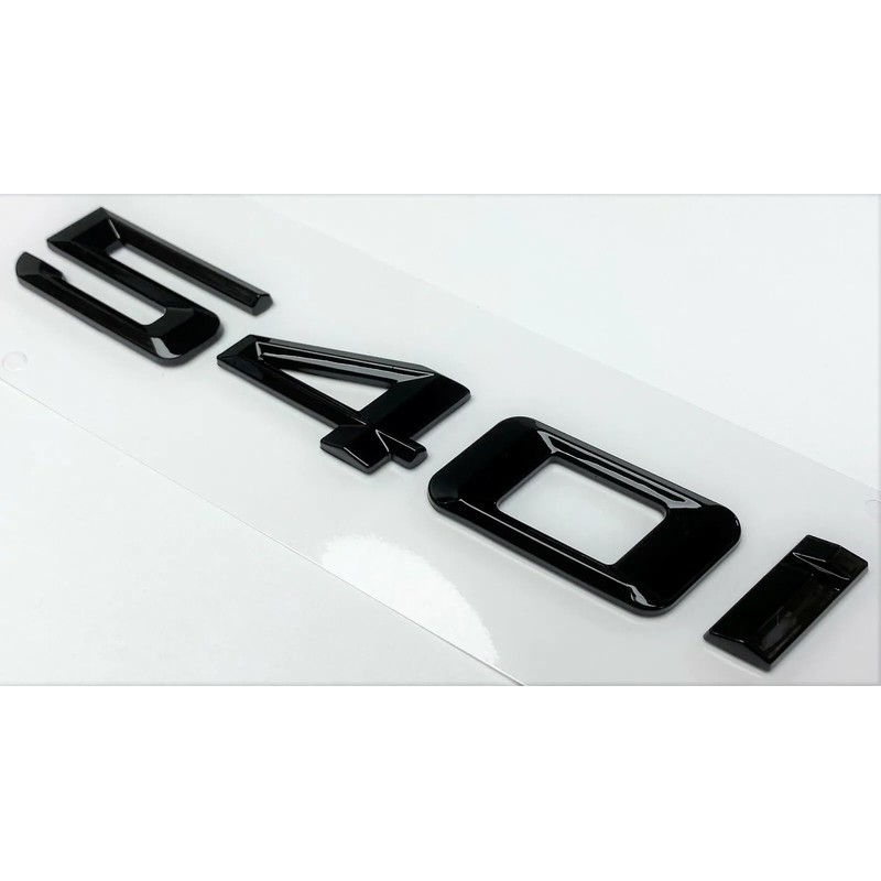 1pc 540i Car Flat Letter Number Rear Trunk Boot Lid