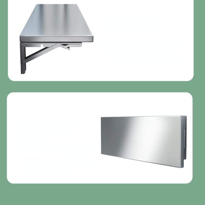 23.6 * 16in Medium Stainless Steel Folding Wall Shelf |