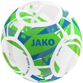 JAKO Lightball Glory, White/Neon Green/JAKO Blue, 5 (350 g)