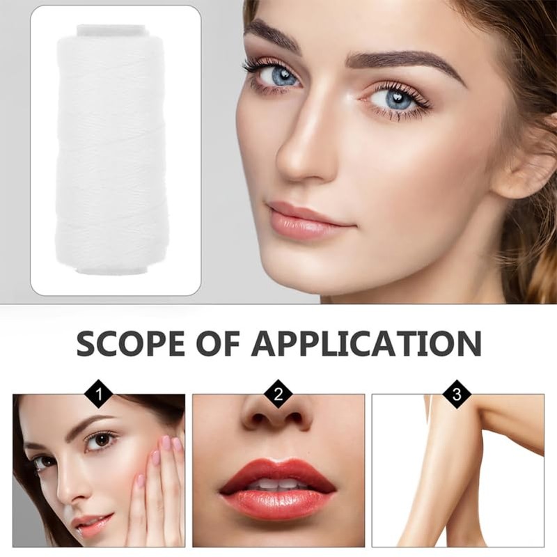 minkissy 5 Rolls Face Epilator Thread for Women and Chin