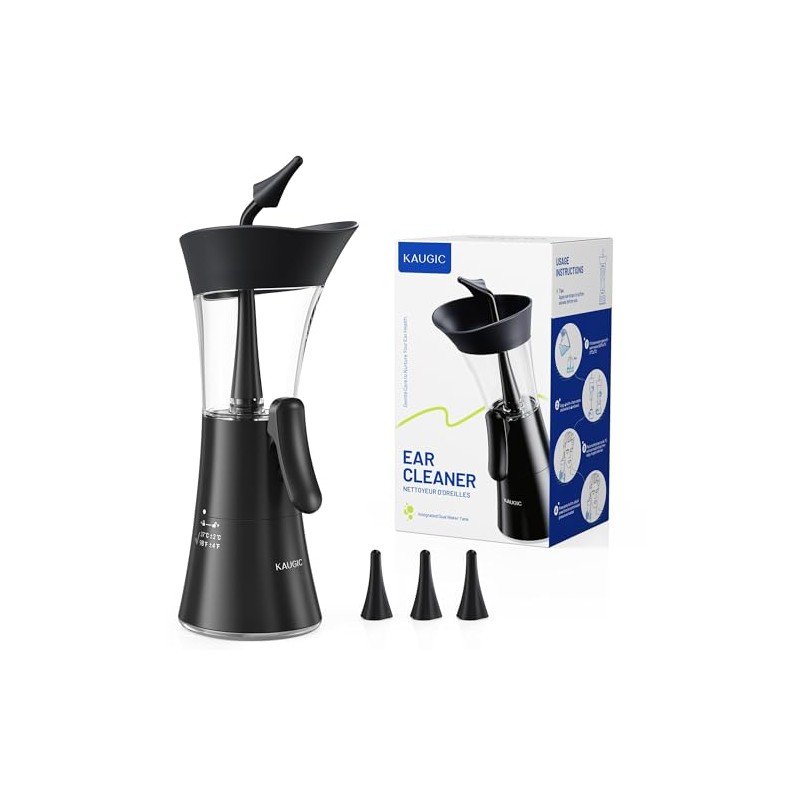 Upgraded Manual Ear Wax Removal Kit, 2-in-1 Water Tank Ear