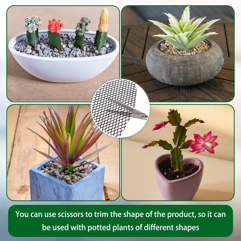 COZYDIG 6Pcs Plant Pot Grids,11.8Inch Plant Pot Cover with 30
