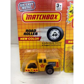 MATCHBOX SUPERFAST 4 MATCHBOX SUPERFAST CONSTRUCTION VEHICLES DUMP TRUCK CRANE ROAD ROLLER PLOW NEW