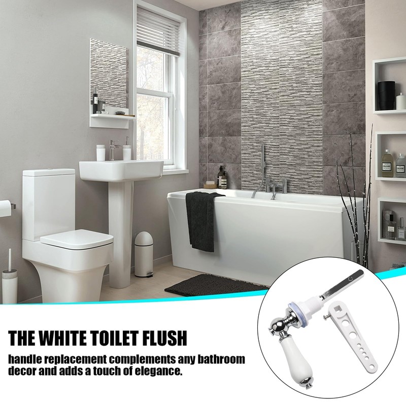 Ceramic Toilet Flush Handle, Traditional Victorian Toilet Flush Handle Replacement