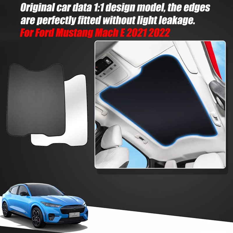 Blazeray for Ford Mustang 2021 2022 2023 Mach E Sunshade,