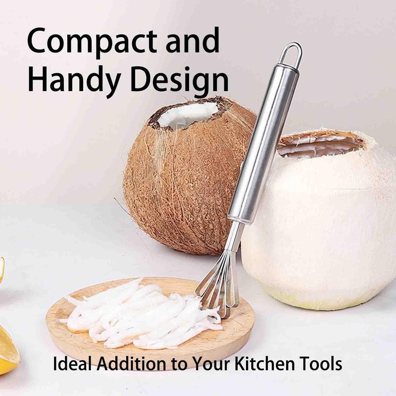 2 PCS Melon Craper Filipino Coconut Meat Scraper Stainless Steel