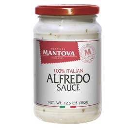 Alfredo Italian Sauce, 100% Italian, made with Italian Cheese (Pack of 2) 12.5 Oz