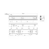 KV4-45-H45-L300-NF Full Extension Slides with Support Angle (Length 300 mm