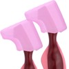 Anbbas 2pcs Soft Silicone Denture Brush Cover Fit Most Denture