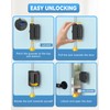 Anobeyi Home Inside Door Reinforcement Lock, Inward Swing Front Door
