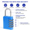 Flintronic Luggage Locks, 4Packs Combination Padlocks, 4-Digit Security Padlocks, Small