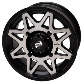 4/156 Tusk Tintic Wheel 15x7 5.0 + 2.0 Machined/Black For POLARIS GENERAL XP 4 1000 Deluxe Ride Command Edition 2022