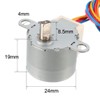 sourcing map 24BYJ48 DC 12V Reduction Stepper Motor Micro Reducer
