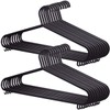 KING KARAN® STANDARD 25 x Coat Hangers Black Colour Strong