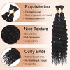 CHARSUN Deep Wave Braiding Hair Curly Bulk Synthetic Hair Extensions