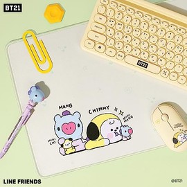 Hamee BT21 My Little Buddy Series Tapete de computadora [Alfombrilla de mouse para computadora portátil para juegos de computadora] [Accesorios de ofi