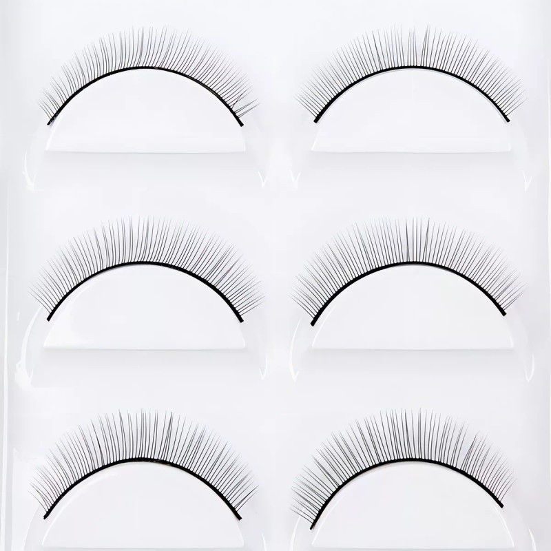 Veraly 20 Pares Pestañas Práctica Extensiones Maquillaje Lashista Color Negro