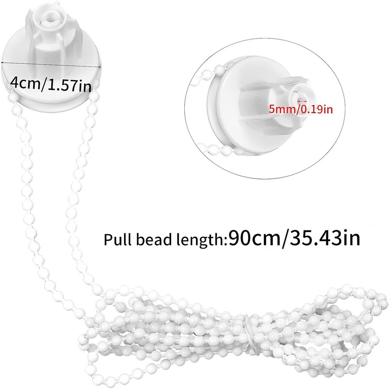 Kioiner 25mm Roller Blind Fittings, Plastic Rolling Blind Replacement Repair