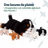 PixieCrush 5 Piece Multicolor Stuffed Dog Set with 4 Puppies