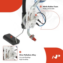 A-Premium Rear Fuel Tank Sending Unit Compatible with Ford F-250 F250 1994-1996 7.3L, F-350 F350 1994-1997 7.3L, Only for 19 Gallon Tank