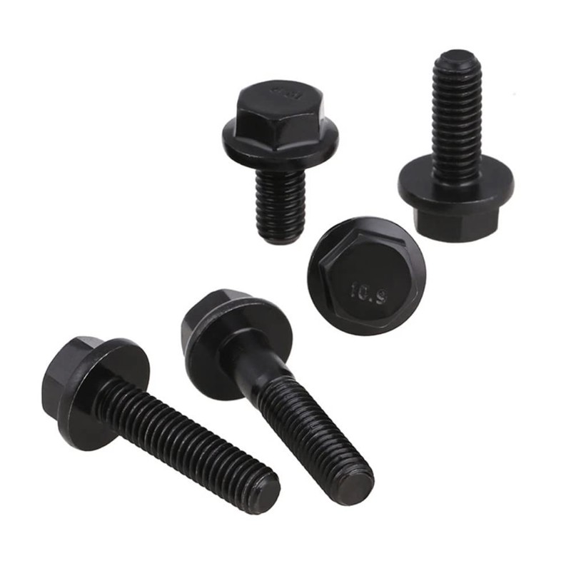 CONPHERON Flange Screws Flange Hex Bolts M8x25mm (Fully Threaded) High
