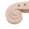 Yibuy Hand Carved Maple Violin Neck for DIY 4/4 Size