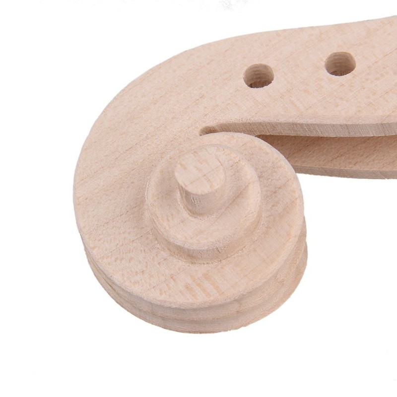 Yibuy Hand Carved Maple Violin Neck for DIY 4/4 Size