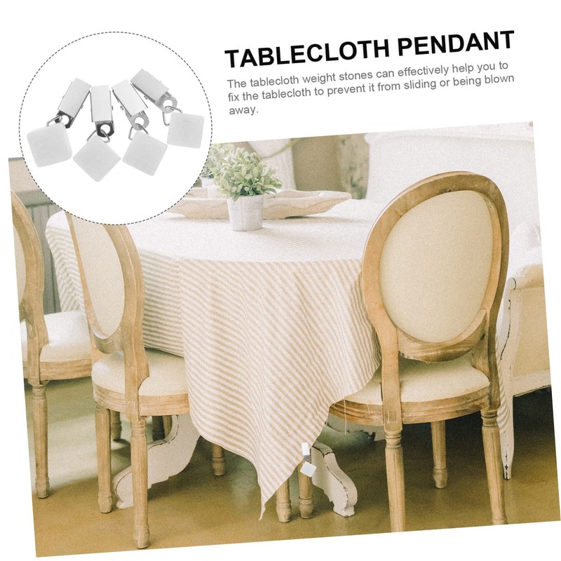 CIYODO 4pcs Tablecloth Weights Windproof Clips for Picnic Fitted Table