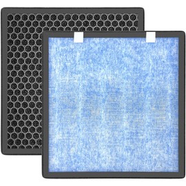 Can-Meageren KJ01 Air Purifier Replacement Filter, Compatible With Dhyala KJ01 Air Purifier, 3-in-1 H13 Grade True HEPA Filter for Dust Pollen Lint Pet Dander Smoke, 2 Pack