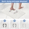 Stone Bath Mat, Diatomaceous Earth Bath Mat, Shower Mat White