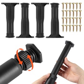 Set of 4 Adjustable Furniture Feet, 16.5-28.5 cm, Furniture Feet, Adjustable Furniture Feet, Height Adjustable Feet for Furniture, Furniture Feet, Adjustable Bed Feet, Sofa Feet, Table Feet, Cabinet