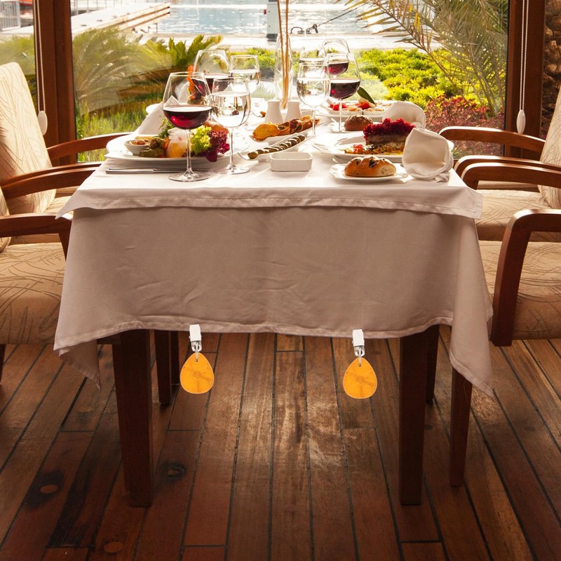 4pcs Windproof Tablecloth Weights Decorative Clips for Picnic Tablecloths Outdoor