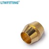 LTWFITTING 1/8-Inch Brass Compression Sleeves Ferrels,Brass Compression Fitting(Pack of 50)