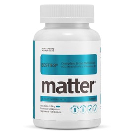 Matter Besties, Complejo B Avanzado con Folato Activo Quatrefolic, Vitamina B12 Metilcobalamina y L-Glutamina, Apoyo Energético y Nervioso, 60 Cápsula