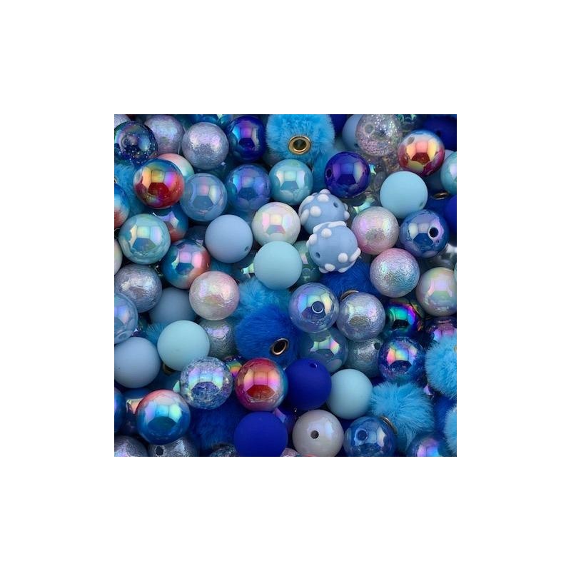 Color Mix 20 Pack 16mm Acrylic Beads for Pen and