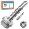 300Pcs Self Tapping Screws, Sheet Metal Screws #8x1, Self Drilling