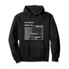 Funny Cereal Muesli Thanksgiving Nutritional Fact Pullover Hoodie